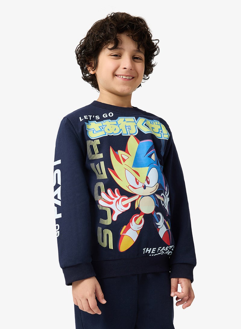 Sega Kids Sonic Sweatshirt And Sweatpants - Image 3
